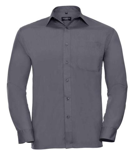 Russell Collection Long Sleeve Easy Care Poplin Shirt