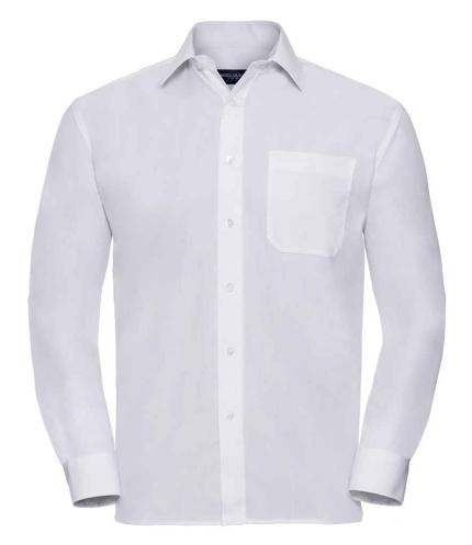 Russell Collection Long Sleeve Easy Care Poplin Shirt