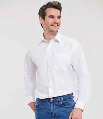 Russell Athletic Collection Long Sleeve Easy Care Poplin Shirt 3