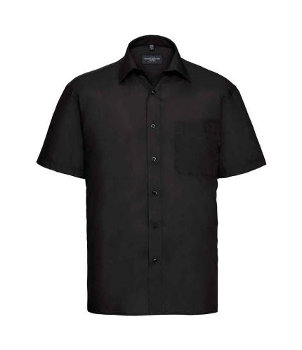 Russell Collection Short Sleeve Easy Care Poplin Shirt 0