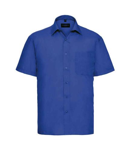 Russell Collection Short Sleeve Easy Care Poplin Shirt