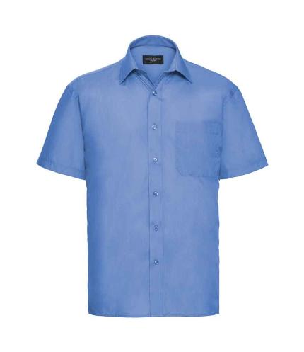 Russell Collection Short Sleeve Easy Care Poplin Shirt