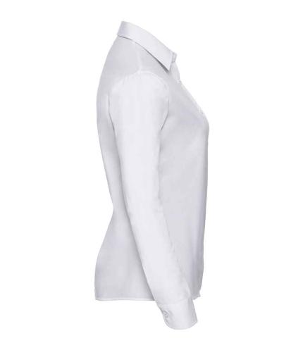 Russell Collection Ladies Long Sleeve Easy Care Cotton Poplin Shirt 1