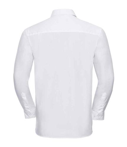 Russell Collection Long Sleeve Easy Care Cotton Poplin Shirt 2