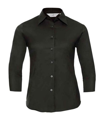 Russell Collection Ladies 3/4 Sleeve Easy Care Fitted Shirt