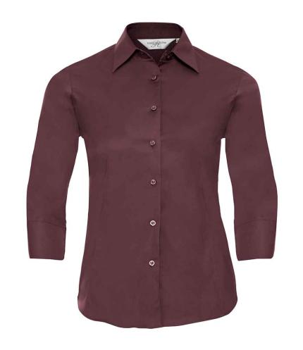 Russell Athletic Collection Ladies 3/4 Sleeve Easy Care Fitted Shirt