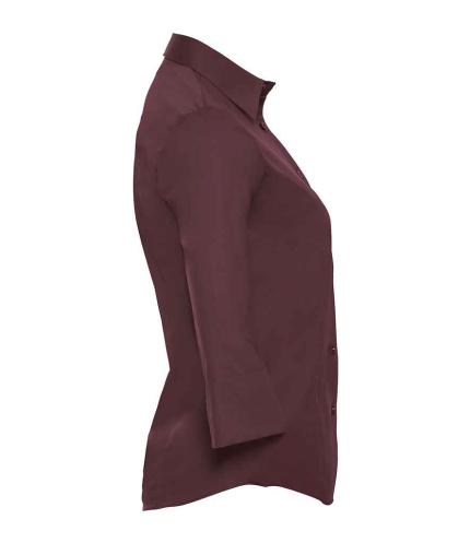 Russell Athletic Collection Ladies 3/4 Sleeve Easy Care Fitted Shirt 1