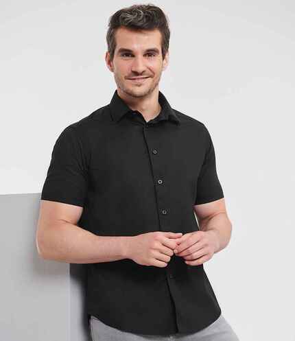 Russell Athletic Collection Short Sleeve Easy Care Fitted Shirt 3