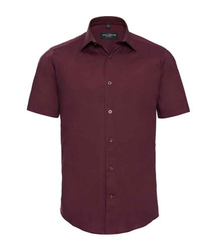 Russell Athletic Collection Short Sleeve Easy Care Fitted Shirt
