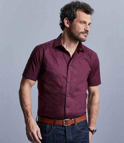 Russell Athletic Collection Short Sleeve Easy Care Fitted Shirt 3