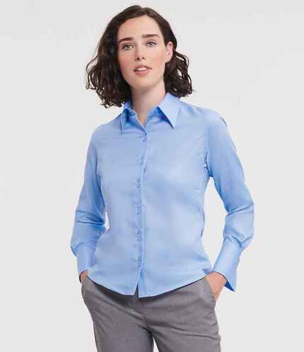 Russell Collection Ladies Long Sleeve Ultimate Non-Iron Shirt 3