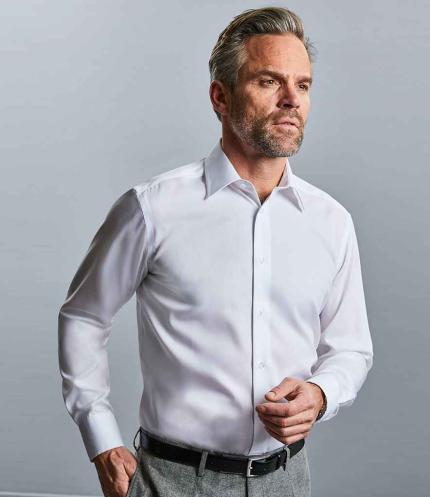 Russell Athletic Collection Long Sleeve Tailored Ultimate Non-Iron Shirt 3