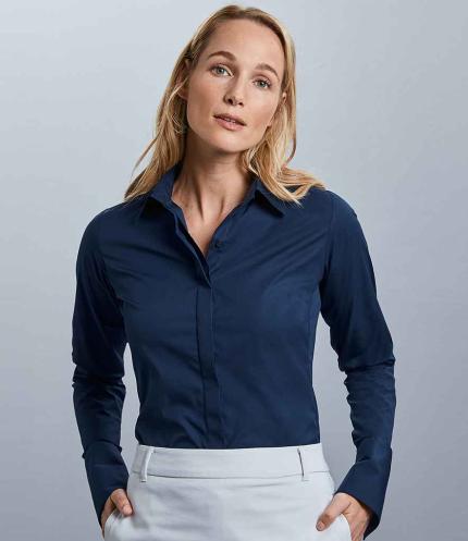 Russell Collection Ladies Ultimate Stretch Shirt 3