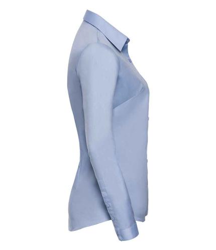 Russell Collection Ladies Long Sleeve Herringbone Shirt 1