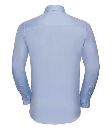 Russell Collection Long Sleeve Herringbone Shirt 2