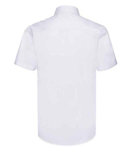 Russell Collection Short Sleeve Herringbone Shirt 2