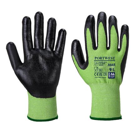 Portwest
 Green Cut Glove - Nitrile Foam