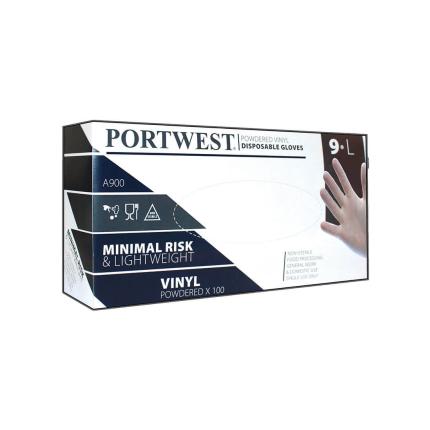 Portwest
 Powdered Vinyl Disposable Glove (Pk100) 1