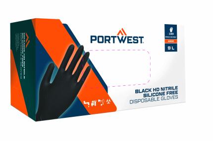 Portwest
 Orange HD Disposable Glove (Pk100) 0