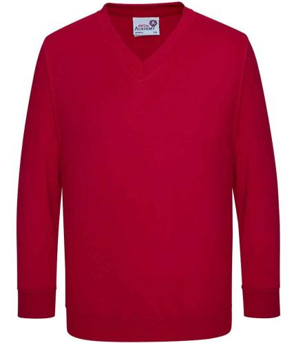 AWDis Academy Kids V Neck Sweatshirt