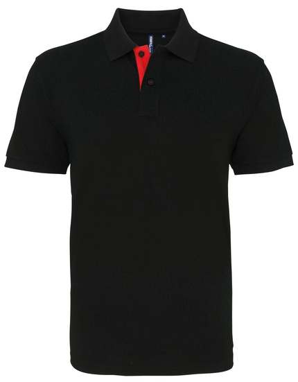 Asquith & Fox Men's Classic Fit Contrast Polo 1