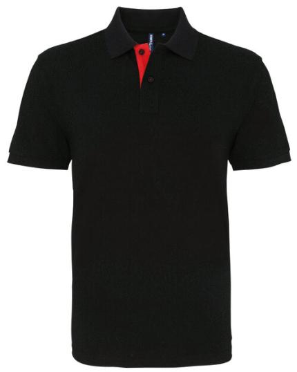 Asquith & Fox Men's Classic Fit Contrast Polo