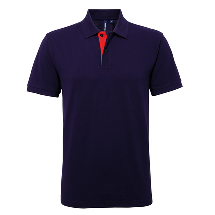 Asquith & Fox Men's Classic Fit Contrast Polo 1