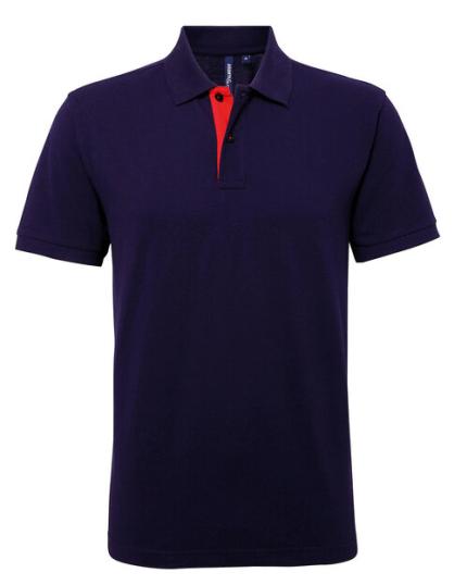 Asquith & Fox Men's Classic Fit Contrast Polo