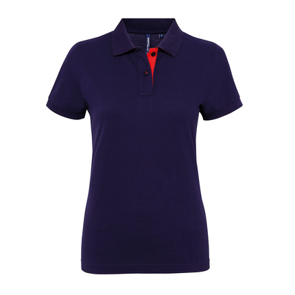 Asquith & Fox Womens Contrast Polo