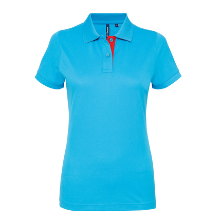Asquith & Fox Womens Contrast Polo