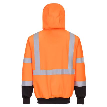 Portwest
 Hi-Vis Contrast Zipped Hoodie 1