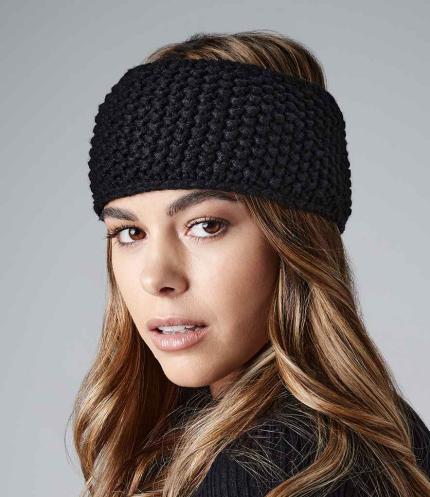 Beechfield Slopeside Waffle Headband 1