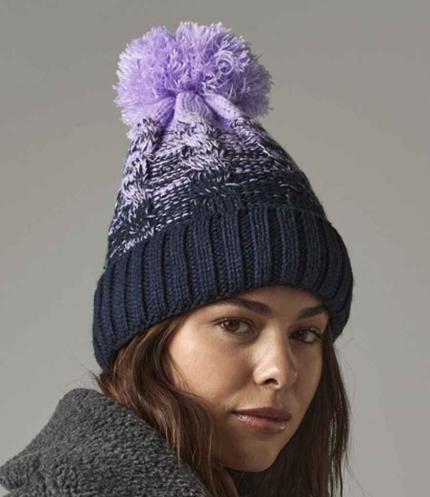 Beechfield Ombré Pom Pom Beanie 1