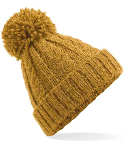 Beechfield Cable Knit Melange Beanie