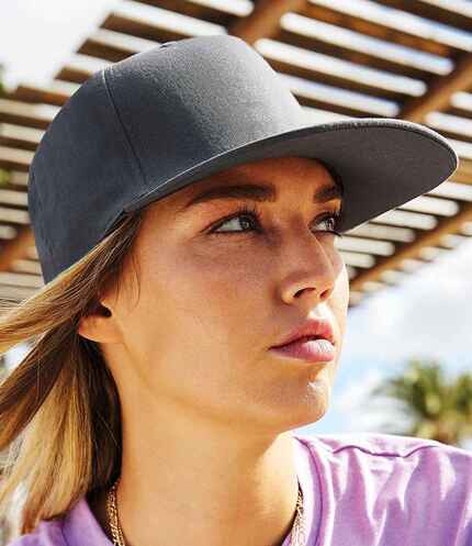 Beechfield 5 Panel Snapback Rapper Cap 2