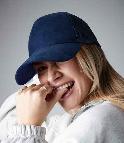 Beechfield Suede Snapback Trucker Cap 2