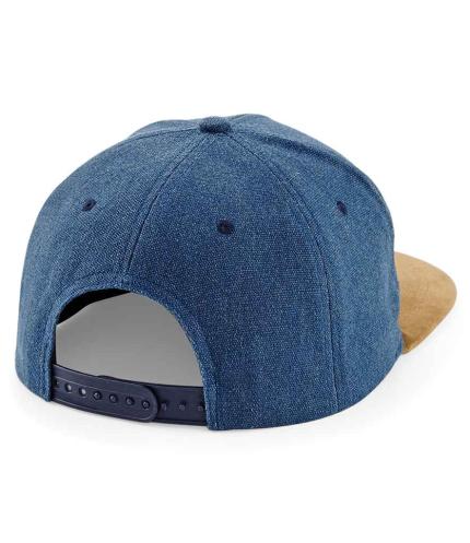 Beechfield Suede Peak Snapback Cap 1