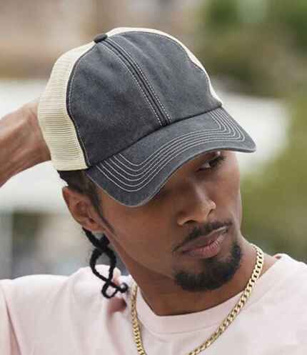 Beechfield 6 Panel Vintage Trucker Cap 2