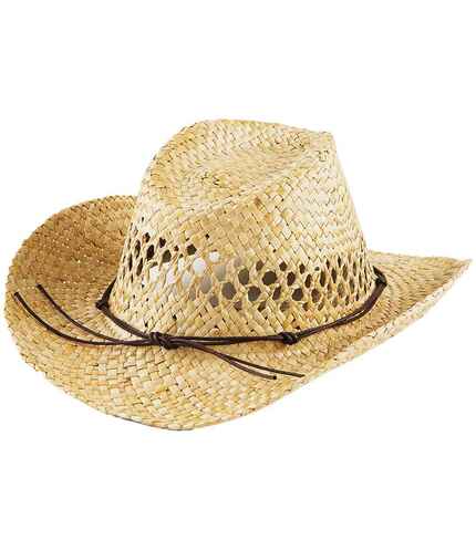 Beechfield Straw Cowboy Hat 1