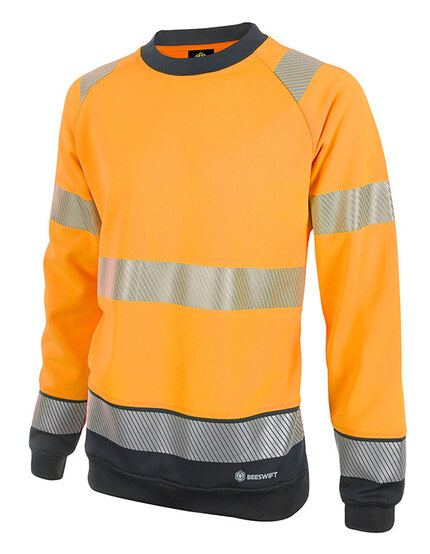 Beeswift Deltic Hi Vis Two Tone Sweatshirt Class 3