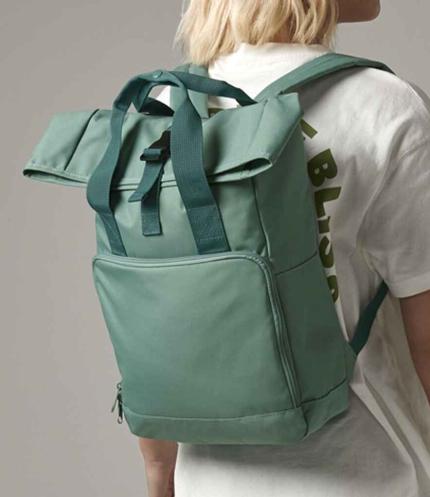 BagBase Recycled Twin Handle Roll-Top Backpack 1