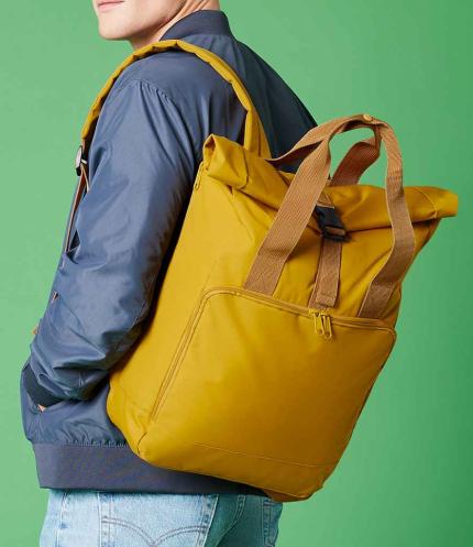 BagBase Recycled Twin Handle Roll-Top Laptop Backpack 2