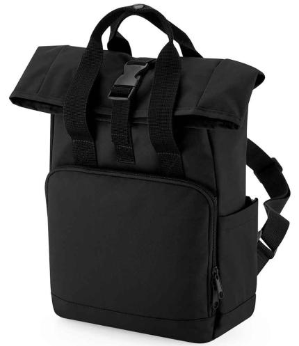 BagBase Recycled Mini Twin Handle Roll-Top Backpack