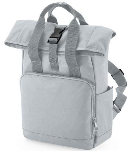 BagBase Recycled Mini Twin Handle Roll-Top Backpack