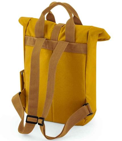 BagBase Recycled Mini Twin Handle Roll-Top Backpack 1