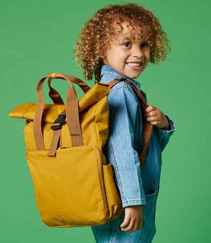 BagBase Recycled Mini Twin Handle Roll-Top Backpack 2