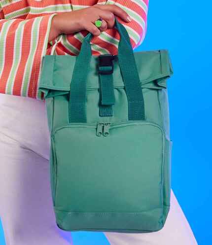 BagBase Recycled Mini Twin Handle Roll-Top Backpack 2
