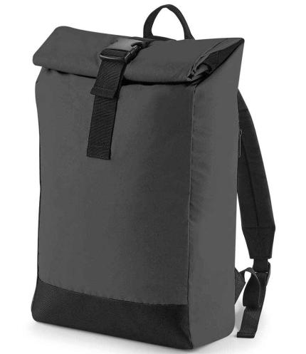 BagBase Reflective Roll-Top Backpack