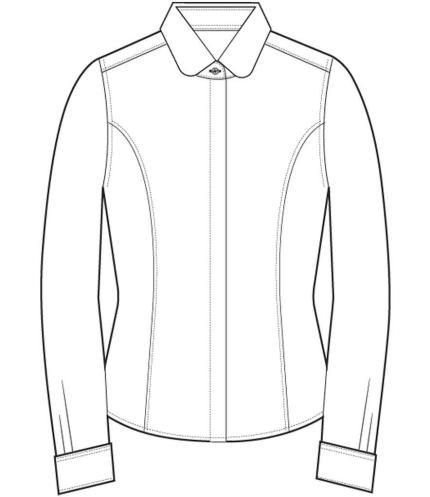 Brook Taverner Ladies Trevi Long Sleeve Poplin Shirt 1