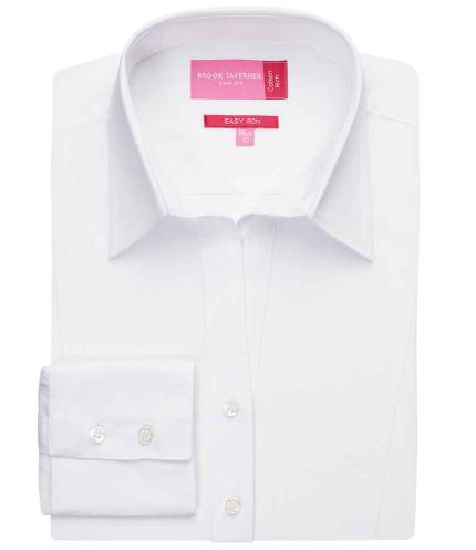 Brook Taverner Ladies Palena Long Sleeve Poplin Shirt